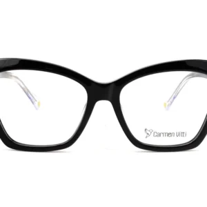 Óculos de Grau Feminino Carmen Vitti - CV0227 Preto / Transparente