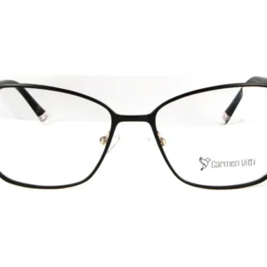 Óculos de Grau Feminino Carmen Vitti - CV8006 Preto/Dourado